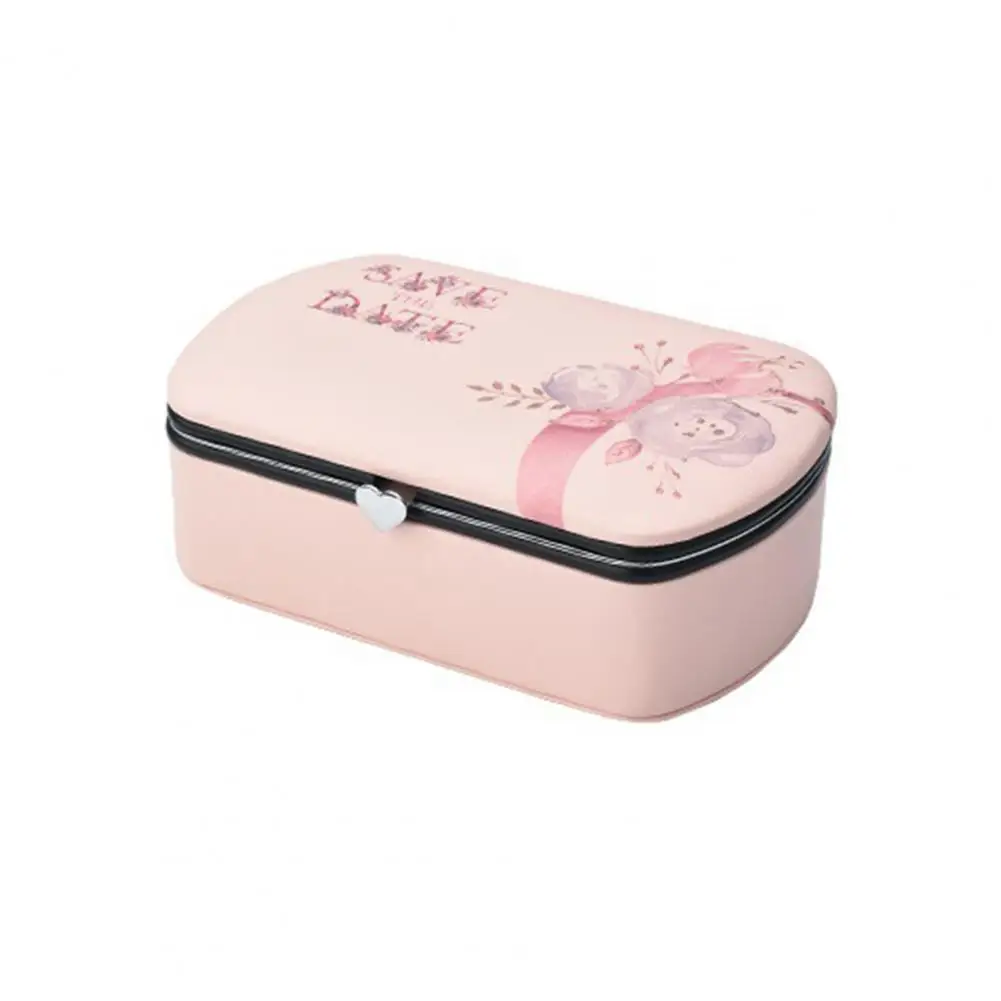 

Прямоугольная шкатулка для украшений с пряжкой, держатель для хранения из искусственной кожи, чехол для сережек, кольцо, украшение, найзер д...