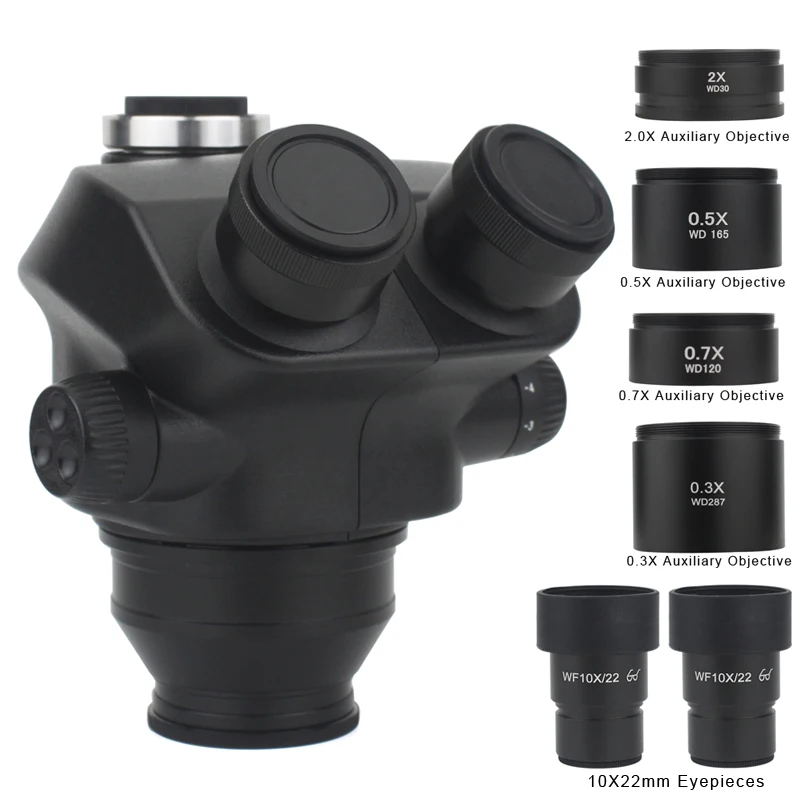 7X-45X 7X-50X ювелирные изделия стереомикроскоп тринокулярная головка микроскопа