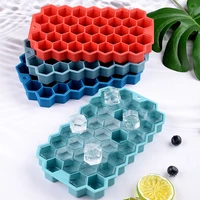 silicone ice cube mold honeycomb creative 37 lattice hexagonal household ice box ice mold ice cream tools kitchen accessories