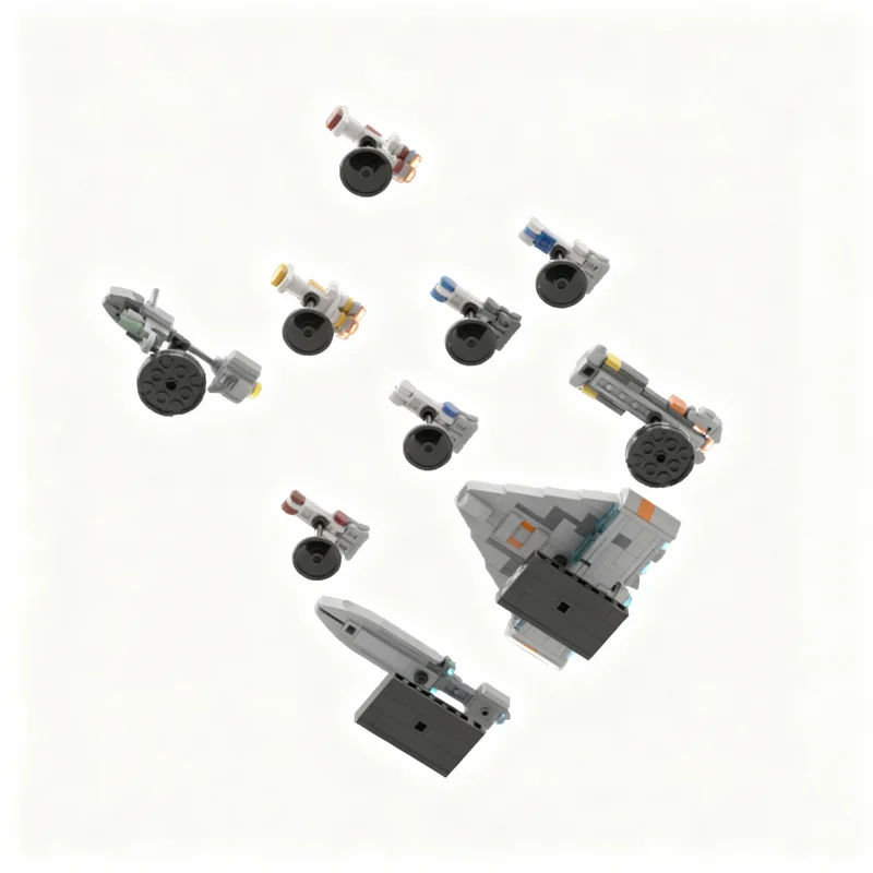 414 деталей MOC Star Battle: Модель кораблей-поддержек повстанцев в среднем масштабе, конструктор, рождественский подарок, архитектурная идея, образовательная игрушка (art.: 3920d7ea48046) - 3920d7ea48046