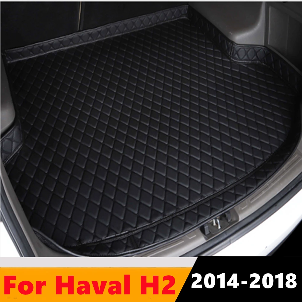

Sinjayer Car Trunk Mat ALL Weather Auto Tail Boot Luggage Pad Carpet High Side Cargo Liner Fit For Haval H2 2014 2015 2016-2018