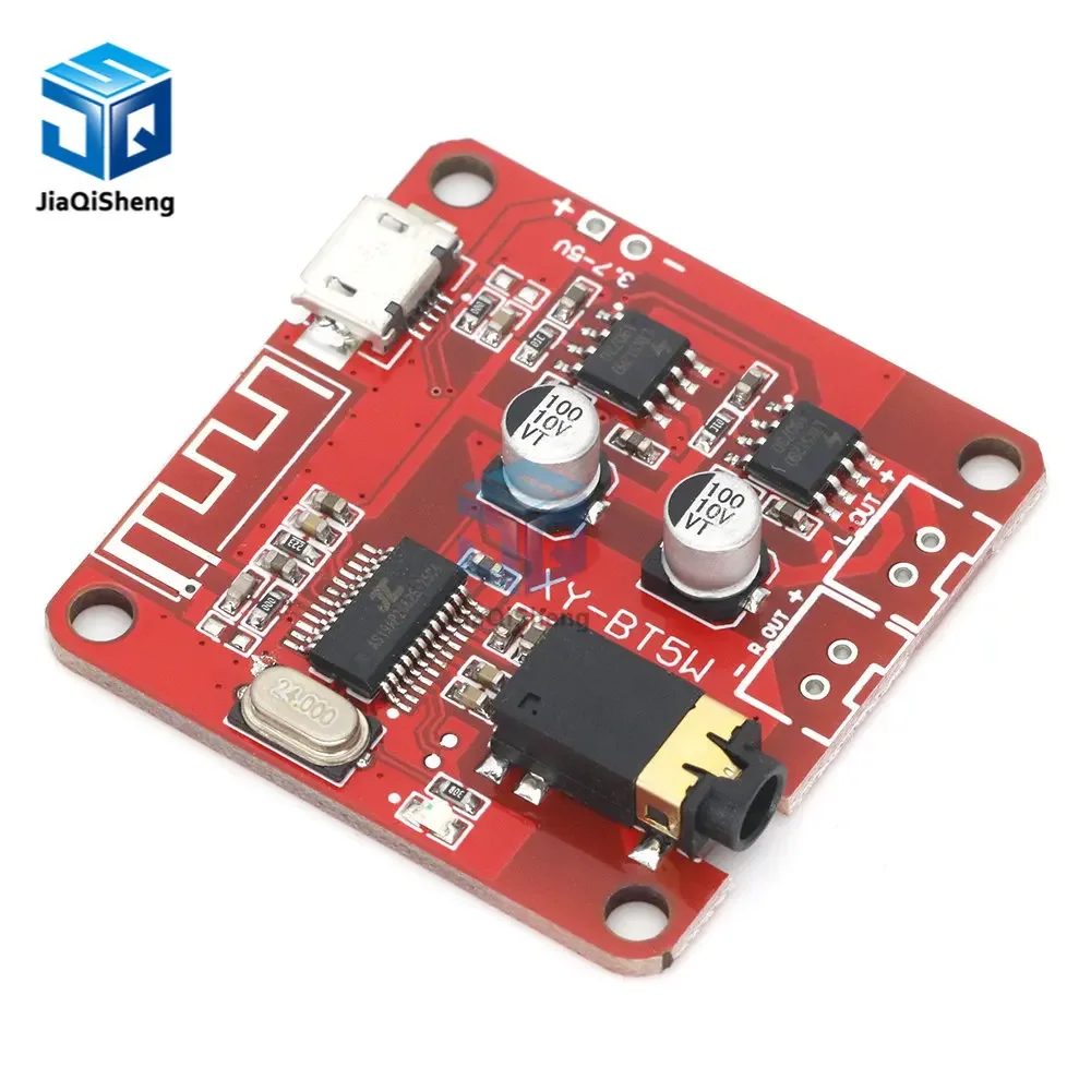XY-BT5W DC 3 7 ~ 5 В Bluetooth 0 аудиоприемник Вт + стерео плата усилителя мощности