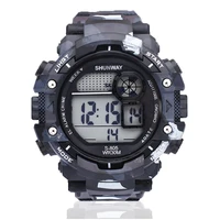 watch for men outdoor sport digital watch simple colourful led muslim waterproof wristwatches pilgrimage time reminder watch
