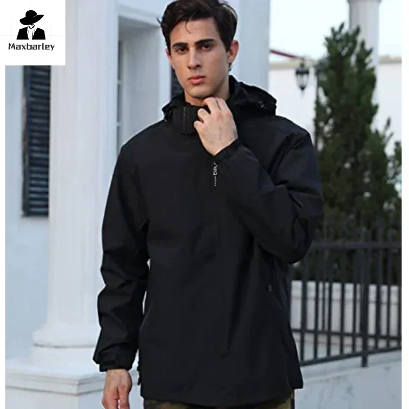2024 осенняя куртка мужская повседневная модная свободная водонепроницаемая с