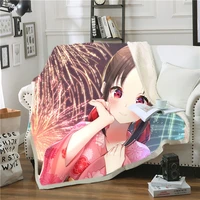 subelements series fleece blanket thickened and enlarged square quilt exquisite animation printing bedroom decoration