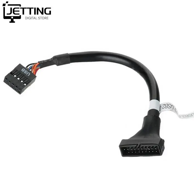 

9-контактный переходник с USB 2,0 на материнскую плату, USB 3,0, 20-контактный переходник с USB 2,0 на 3,0, кабель-удлинитель, адаптер для материнской пла...