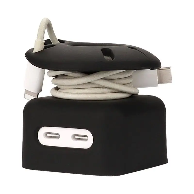 

New Data Cable Organizer Protective Case Cover For 35W Dual USB C Port Compact Power Adapter Cord Storage Box Dropshipping
