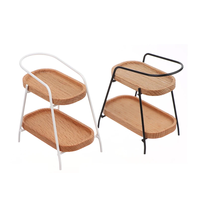 

1 шт. Новинка 1:12 миниатюрный журнальный столик для кукольного домика Подставка для хранения на колесиках детская модель игрушечного домика для ролевых игр аксессуары для кукольного домика