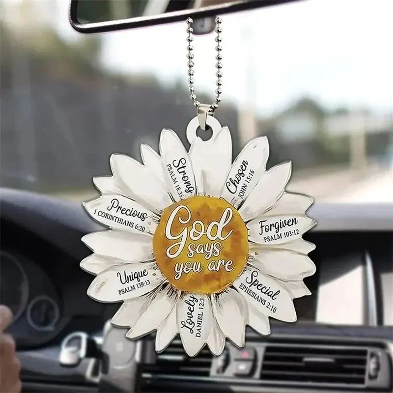 Акриловые украшения для автомобиля и дома включая топперы с подсолнухом