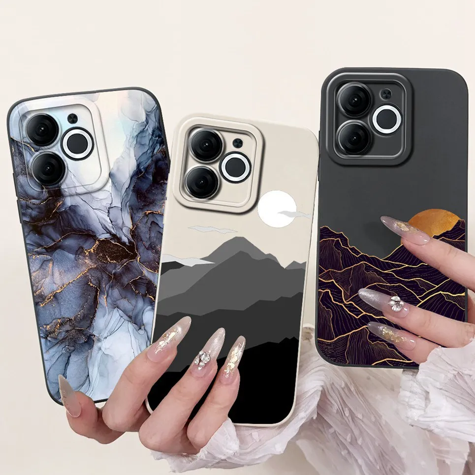 Задняя крышка для Itel A80 A70 A665L чехол телефона мраморный авокадо луна ночь готика