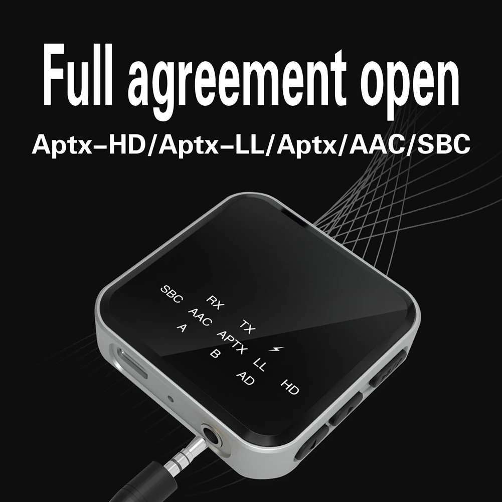 2 в 1 Bluetooth 5 адаптер-ключ APTX HD LL аудио приемник передатчик 3 мм разъем RCA