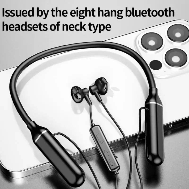 

Bluetooth Earphones Wireless Headphones Magnetic Sport Neckband Neck-hanging TWS Earbuds Wireless Blutooth Headset with Mic
