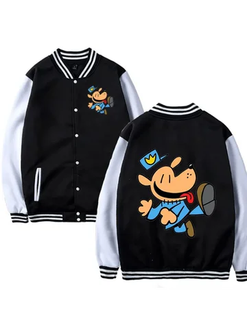 Весенне-осенняя детская куртка DOGMAN, верхняя одежда, бейсбольная форма с забавным мультяшным принтом для мальчиков и девочек, подарок на день рождения с героями мультфильмов, детское пальто
