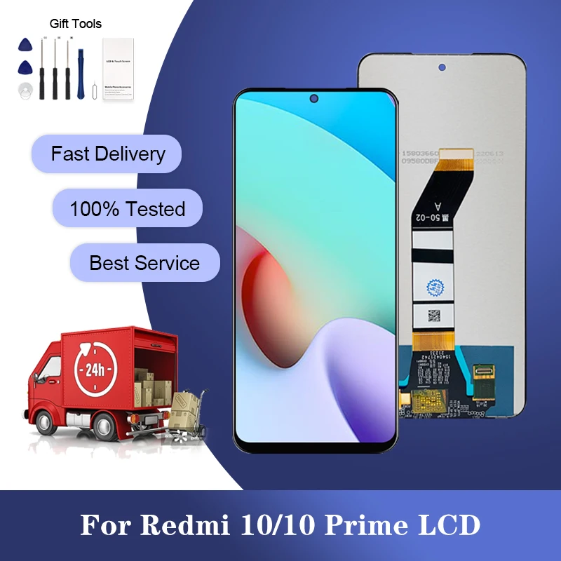 

6.5 Inch For Xiaomi Redmi 10 Lcd Touch Panel Screen Digitizer Assembly For Redmi 10 Prime Display Free Ship With Tools Wholesale