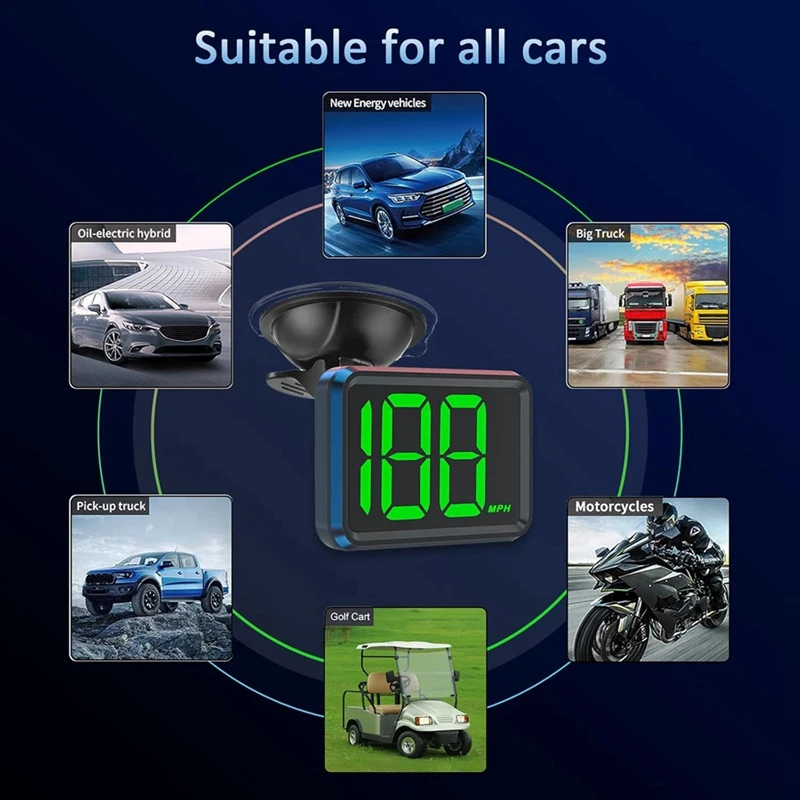 GPS-спидометр для автомобиля универсальный MPH-спидометр USB-подключение цифровой