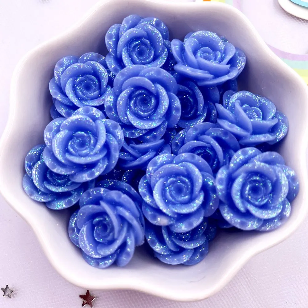 

Фигурки из смолы розочки блестящие 10 шт Diy Super Paradise
