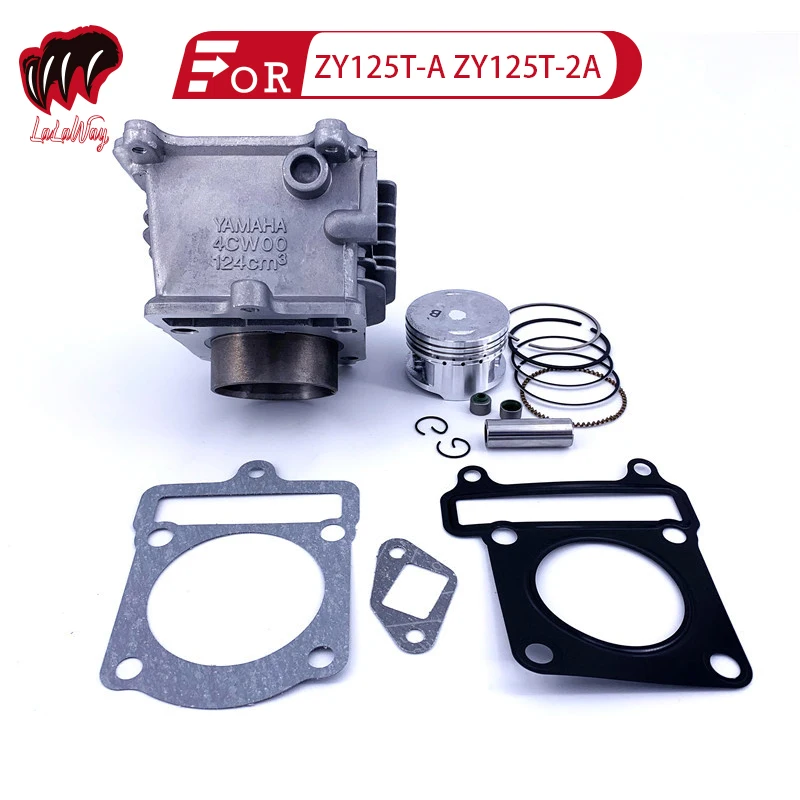 

124см3 4CW00 для YAMAHA ZY125T-A мотоциклетный цилиндр в сборе, поршневое кольцо, игольчатые подшипники, прокладки