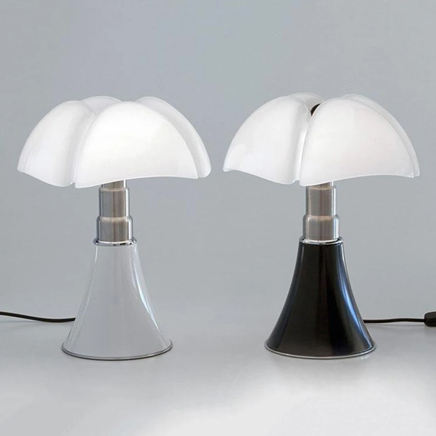

Vintage Flower Table Lamp Italian Style Nordic Minimalist Acrylic Petal Bedroom Bedside Light Living Room Study Indoor Lighting