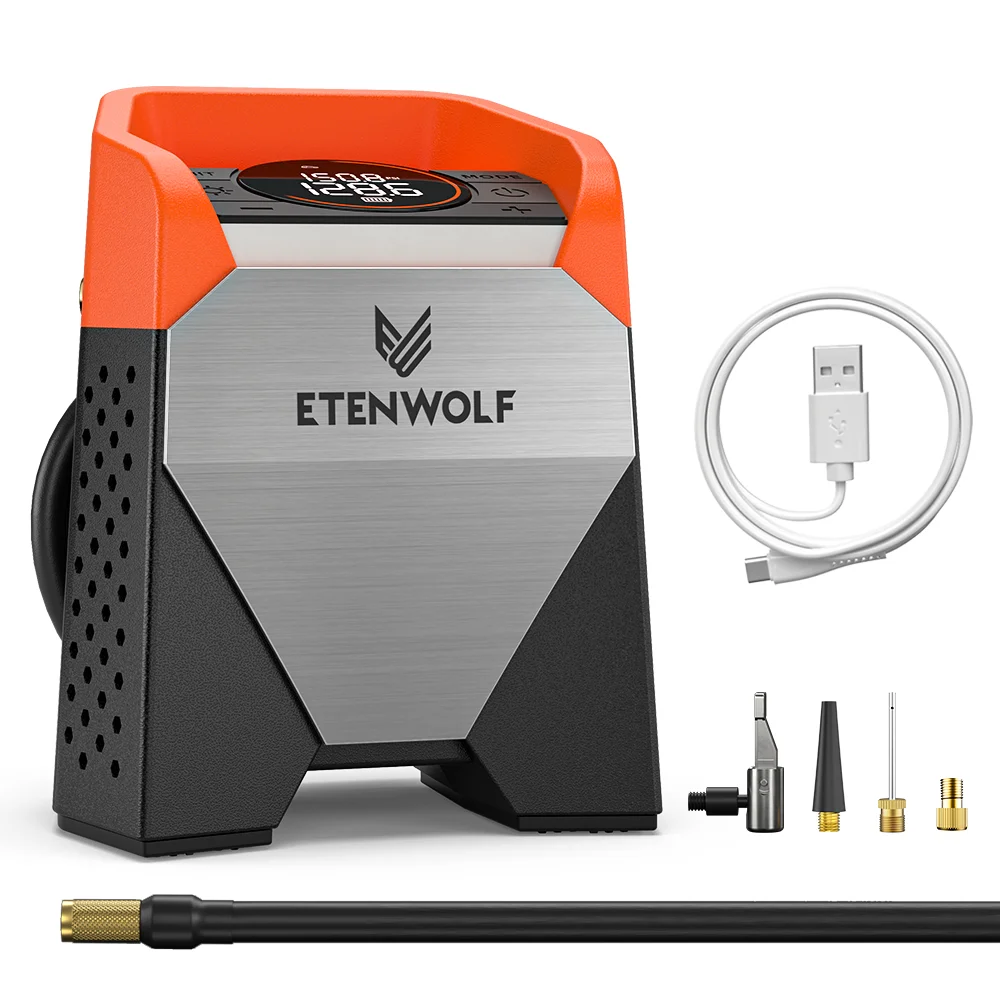 

Беспроводной Автомобильный Компрессор ETENWOLF ZEPHYR S5C 160PSI 15600 мАч Для Накачки Шин Легковых Автомобилей, Пикапов