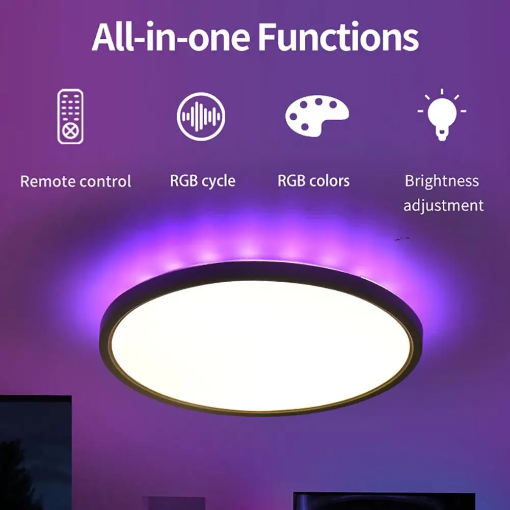 

Led Light Fixtures for Celling Panel Lighting Ceil Lamp for Living Room Bedroom Chandeliers Dimmable Brightness Ambient Light
