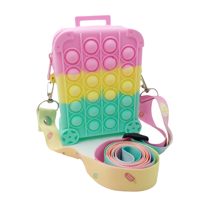 Пузырьковая женская сумка через плечо фиджет-игрушка чехол-карандаш кошелек для