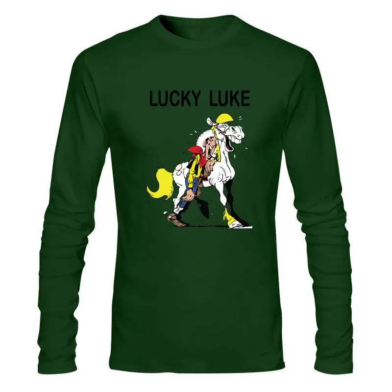 

Man Clothing New Texas Cowboys Lucky Luke Vintage Comics Movie Poster Unisex T Shirt B507 Unisex Loose Fit Tee Shirt