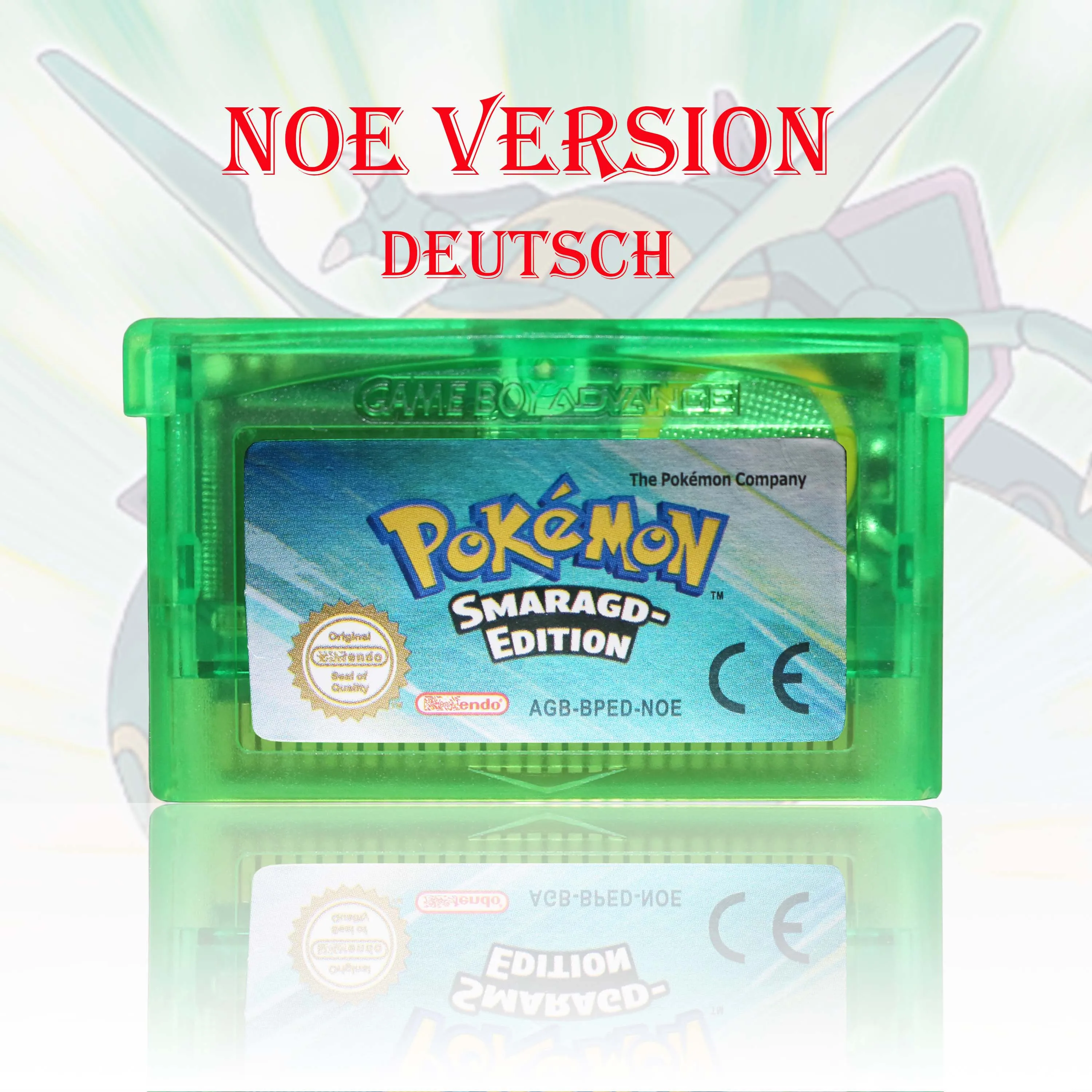 Фото Игровой картридж GBC/GBA NOE Version Pokemon Kristall/Smaragd/Feuerrote/Blattgrune/Rubin, высококачественная игровая карта с батареей. №4