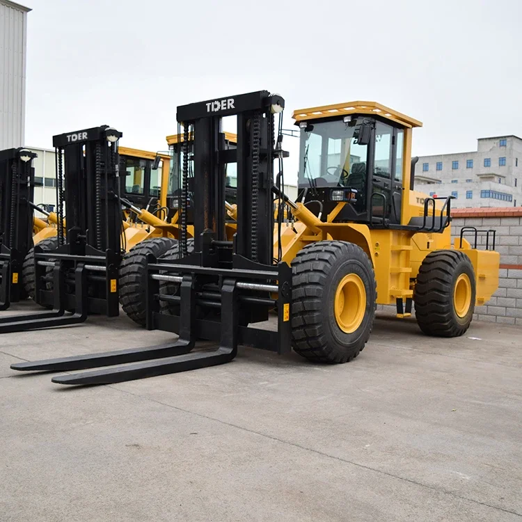 Новый вилочный погрузчик 10 тонн 15 20 4 колеса 2WD 4WD Вездеходный на продажу