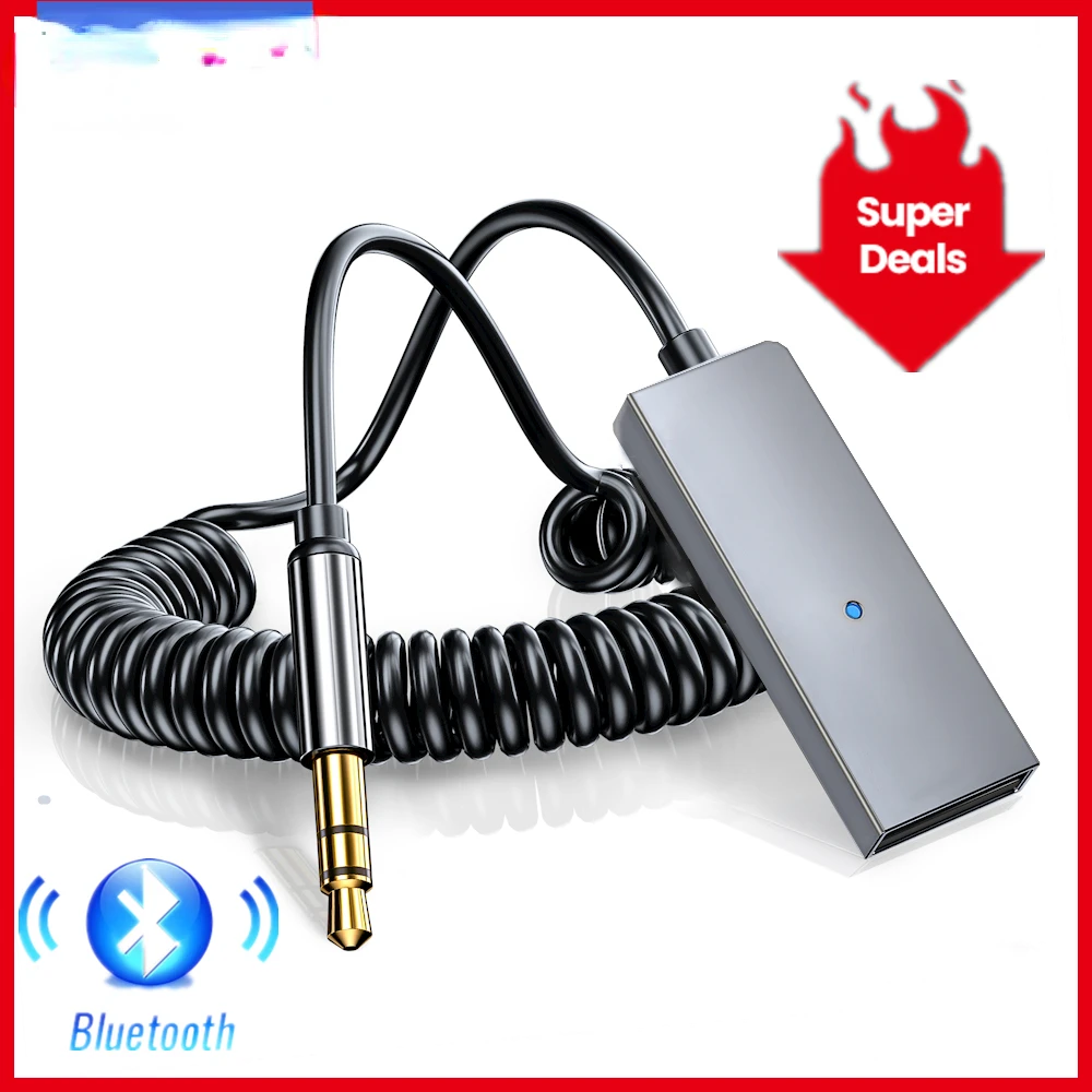 

Bluetooth Aux Adapter Wireless Car Receiver Dongle USB to 3.5mm Jack Audio Music Mic Handsfree Auto Speaker Transmitter Cable