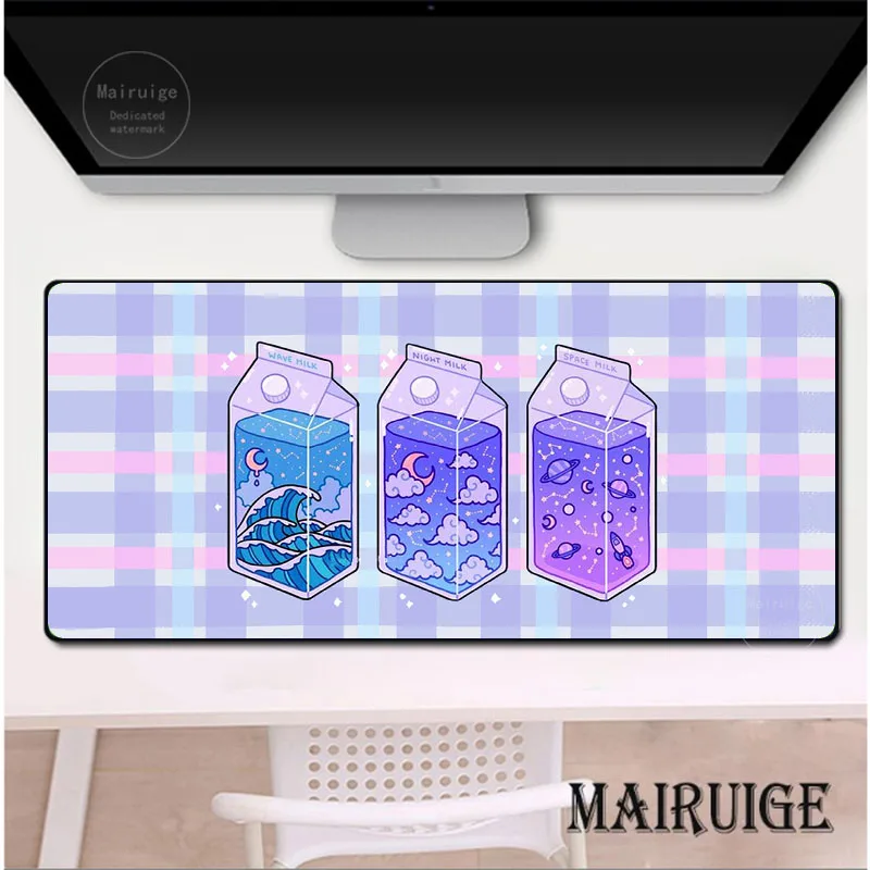 

40*90CM Cute Mouse Pad Creative Game Computer Keyboard Long TableMat Kawaii Desk for Teen Girls MousePad Bedroom Office Supplies