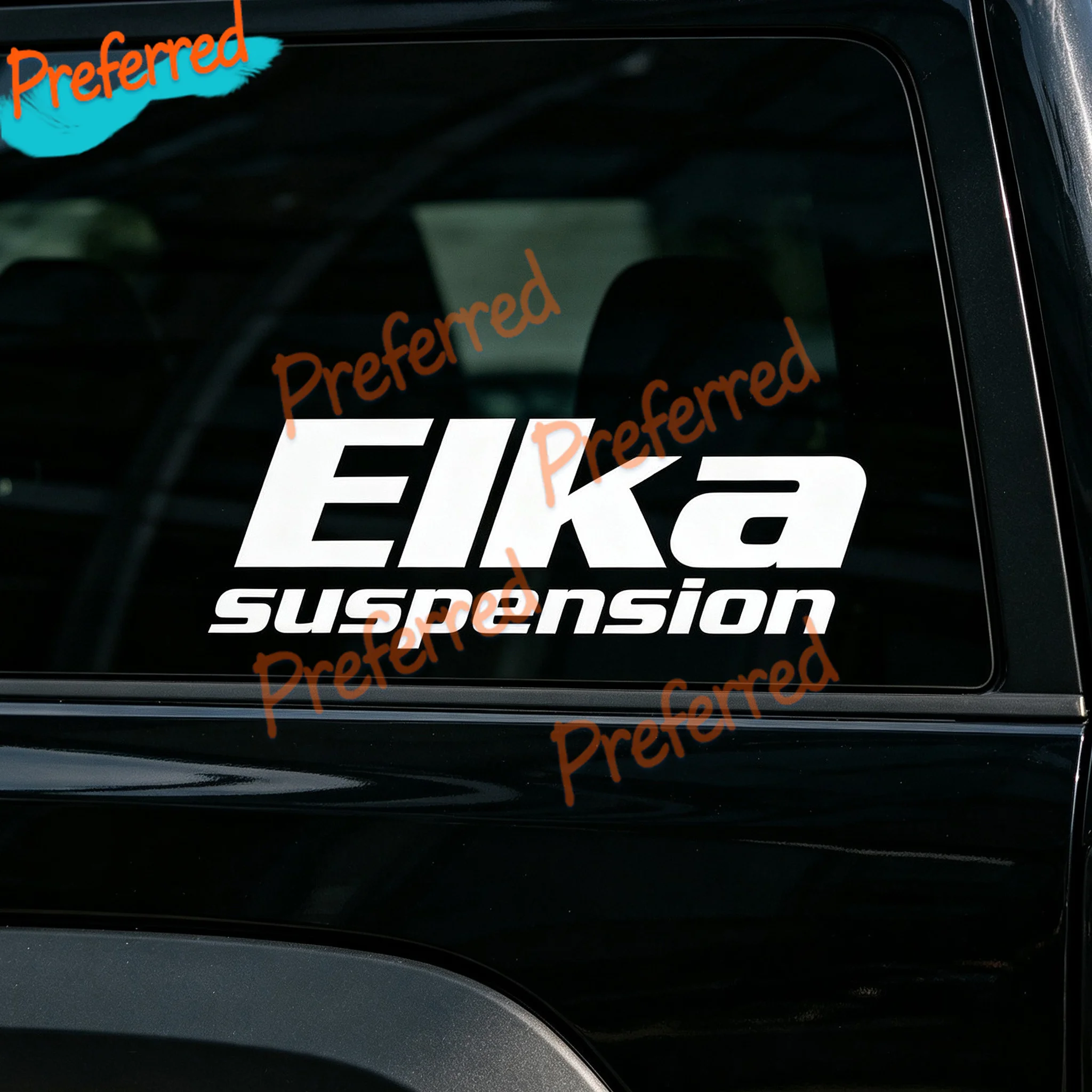 Фото 2 наклейки Elka Suspension Decal из вырезанного винила для внедорожников, UTV, ATV, грузовиков - можно изготовить в любом размере. №3