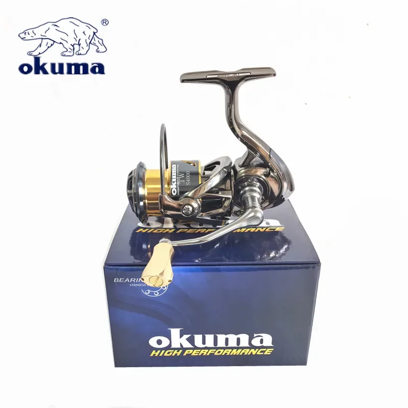 Фото Цельнометаллическая рыболовная катушка OKUMA 12 + 1BB, вращающееся колесо с мелкой чашкой лески, 15 кг, вращающаяся катушка с защитой от коррозии морской воды 1000-5000 №5