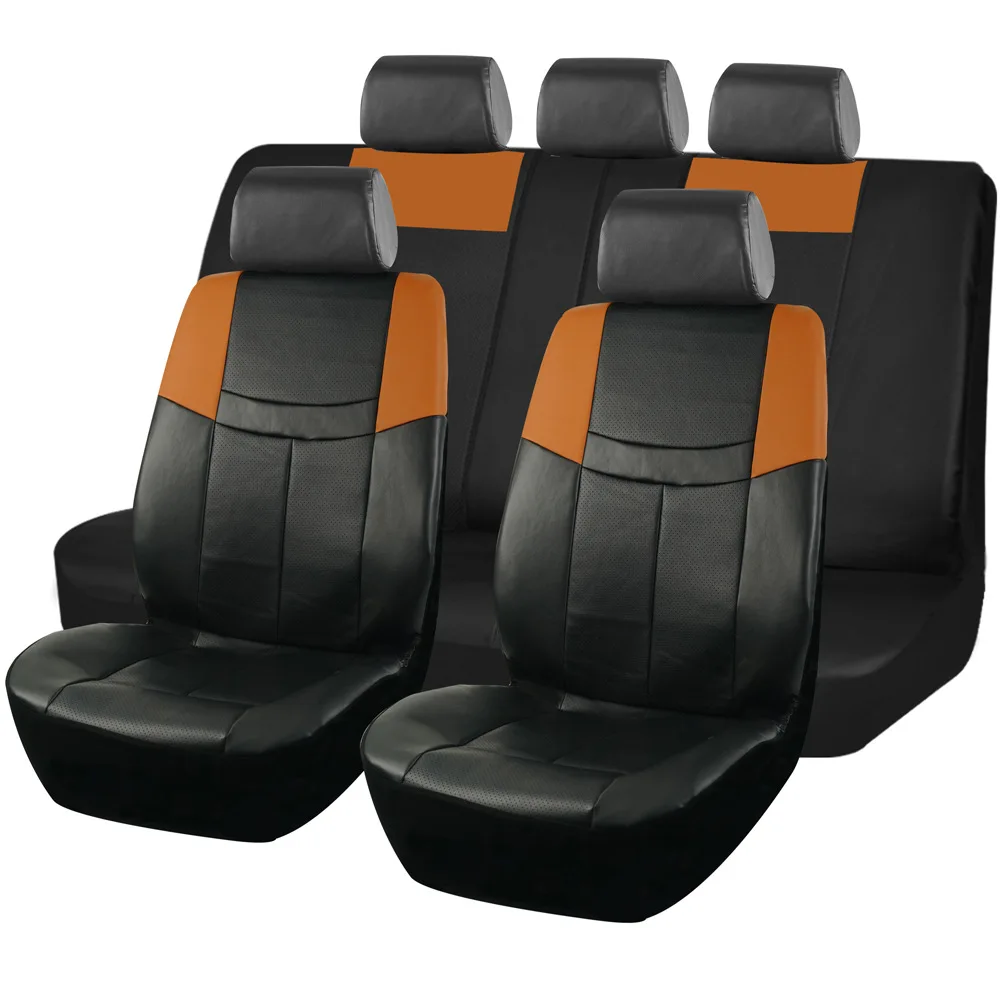 

2/5 Seats PVC Car Sports Seat Covers Universal Set Full Seat Covers Car Accessories Interior Seat Protector