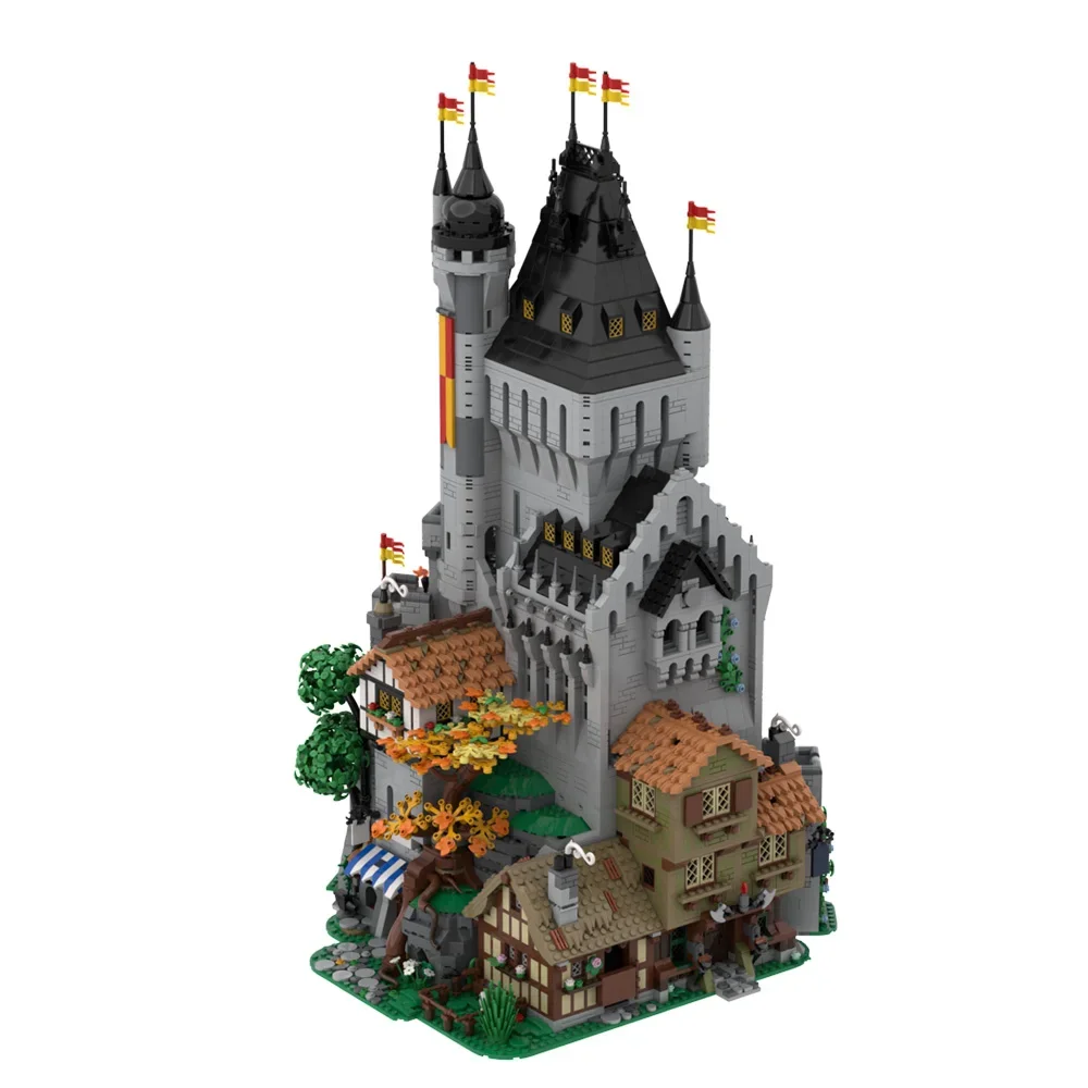 Конструктор MOC классический Львиной Knightseds модель высокой башни средневековые