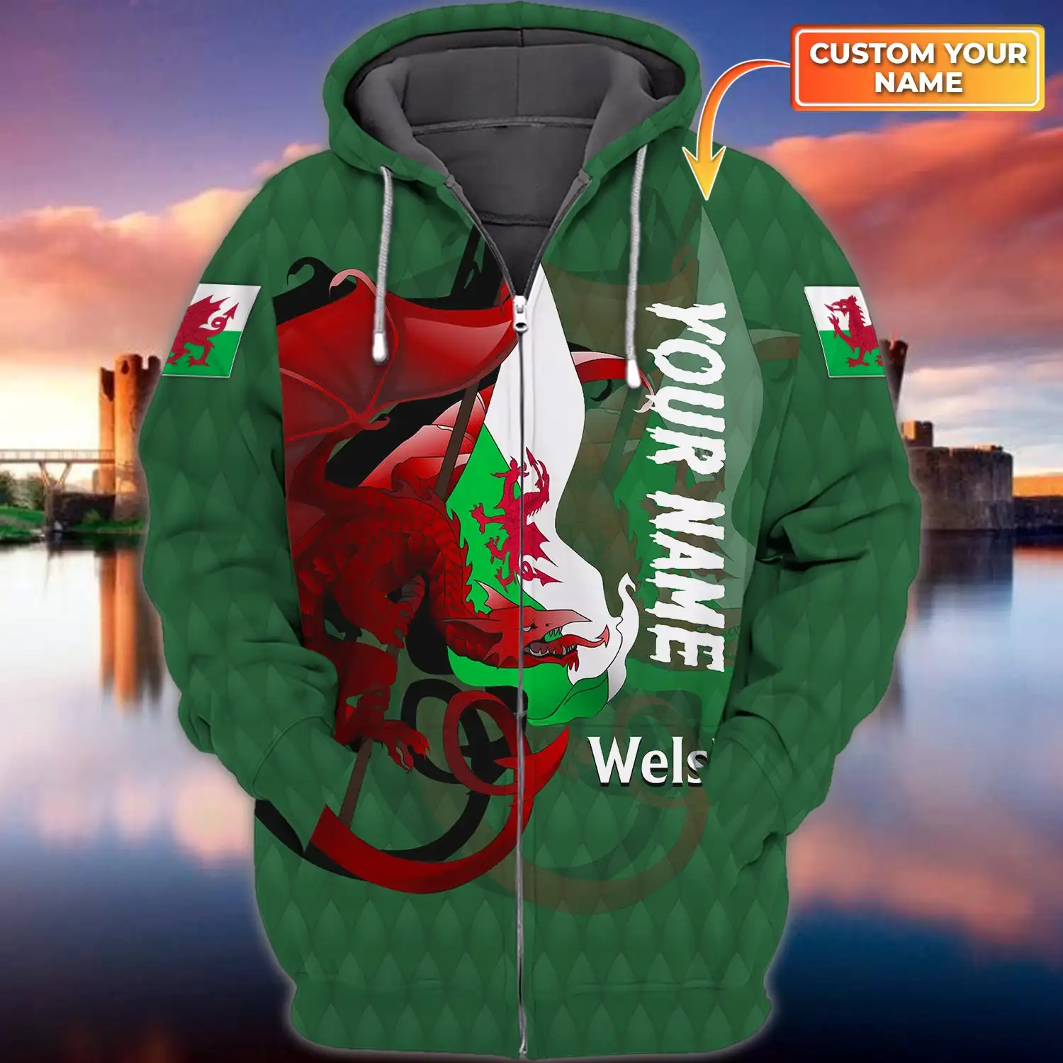 

Tessffel CountryDragonPersonalized Name Print Men's Hoodie Oversized Sweatshirt Fall Long Sleeve Pullover