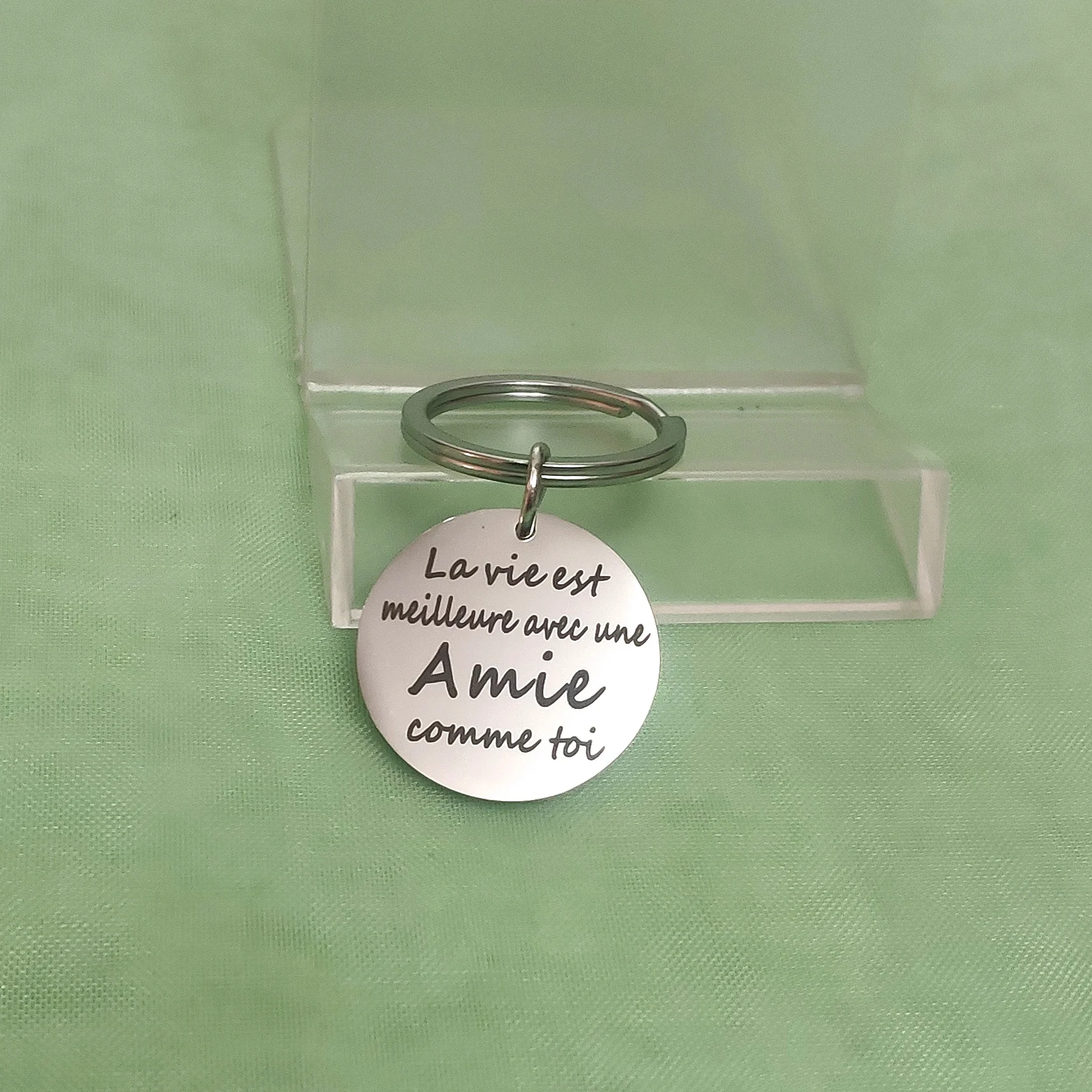 

Карабин для ключей Выпускной брелок для ключей от лучшего друга украшения на день рождения французский притчи дружба подарок брелок для ключей для автомобиля