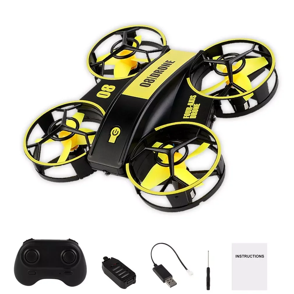 

RH821 Mini RC Drone Headless Drones Mini RC Quadrocopter One Key Land Auto Hovering 1 Batteries Helicopter Flysky Kids Toy Gift