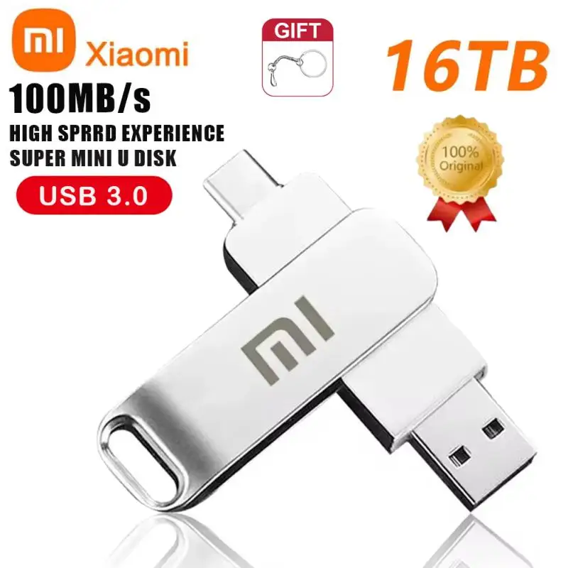 Xiaomi MIJIA 16 ТБ USB 3.0 флэш-накопитель Type-C U-диск высокоскоростной U портативный SSD 1 2 для