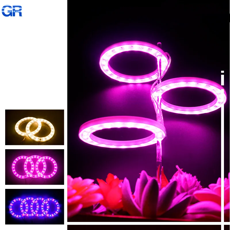 LED Angel Ring Grow Light Full Spectrum 5V USB Phyto Grow Lamp Indoor Phytolamp For Plants Flowers Seedling Greenhouse Fitolampy