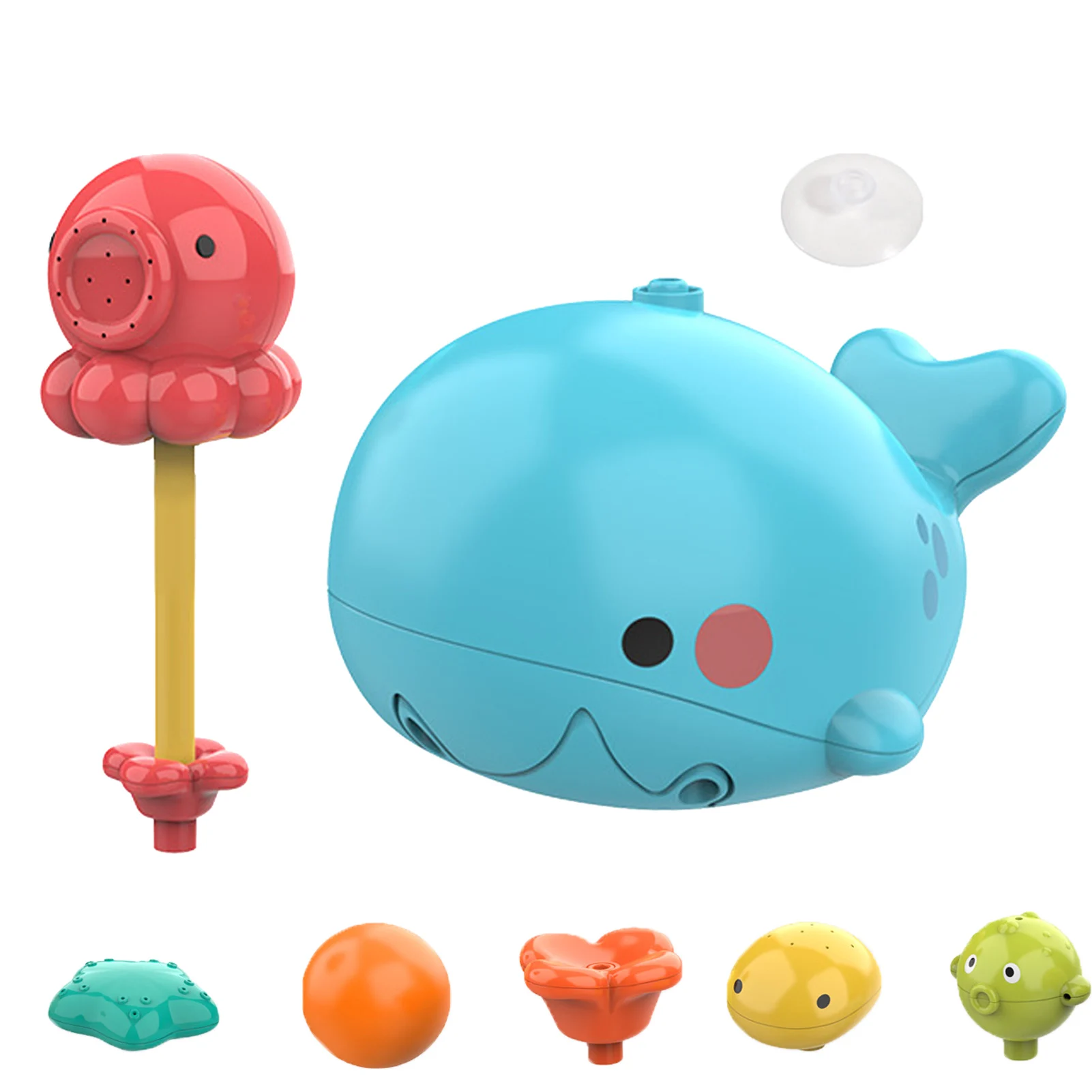 

Baby Bath Shower Toy Infant Bath Toy With Shower & Floating Whale Cute Cartoon Patterns Floating Electric Pool Toy For Children