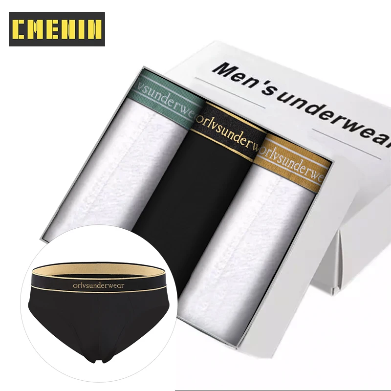 

CMENIN 3Pcs 2022 New Cotton Sexy Man Underwear Brief Men Underpants Quick Dry Innerwear Gay Panties Jockstrap Pour Homme