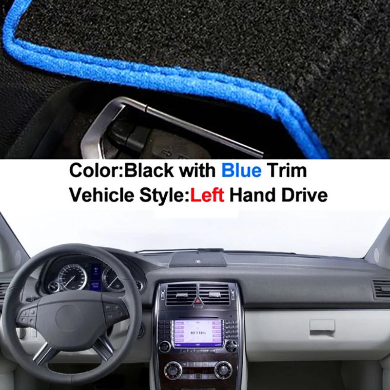 

Чехол на приборную панель автомобиля DashMat для Mercedes Benz B-class W245 2005-2011 Avoid Light Pad, аксессуары, анти-УФ-чехол, коврик для ковра