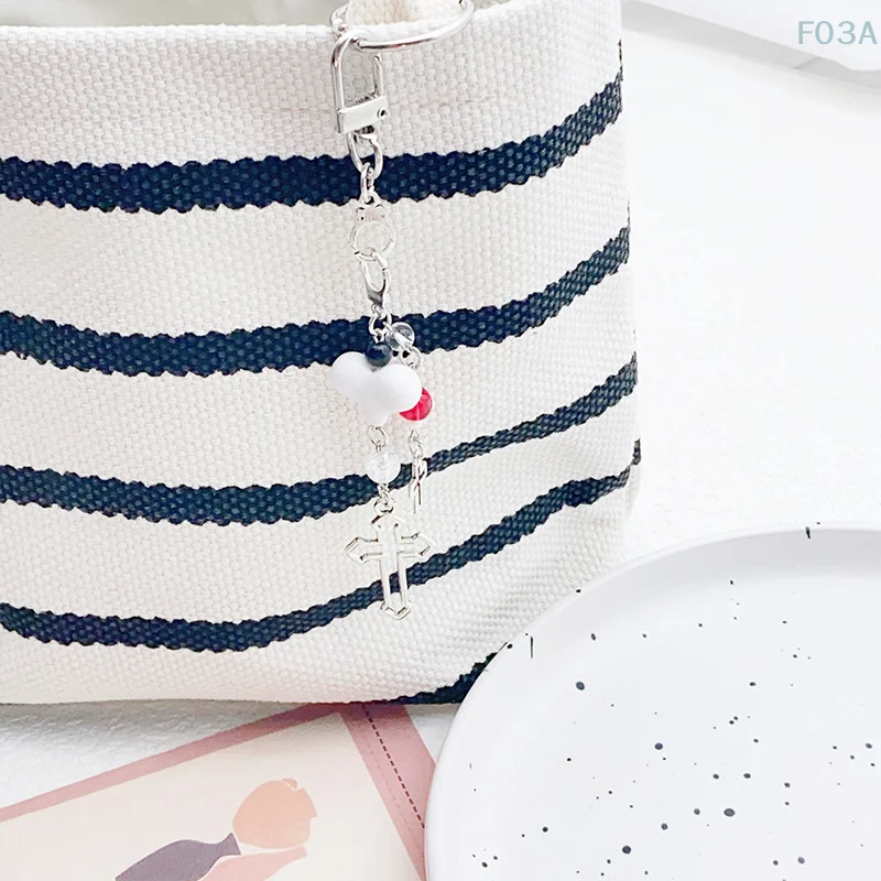 Ретро Хэллоуин Крест Любовь Сердце Ремешок для мобильного телефона Y2k Имитация