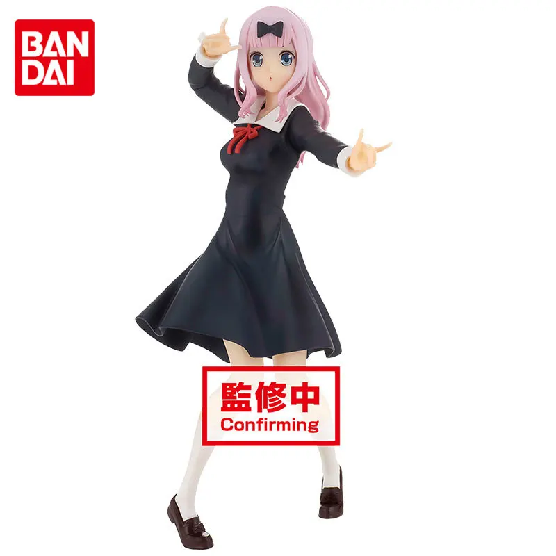 

BANDAI Genuine Kaguya-sama: Love Is War Fujiwara Chika Uniform Kawaii Cute Anime Action Figure Toys Girls Kids Children Gifts