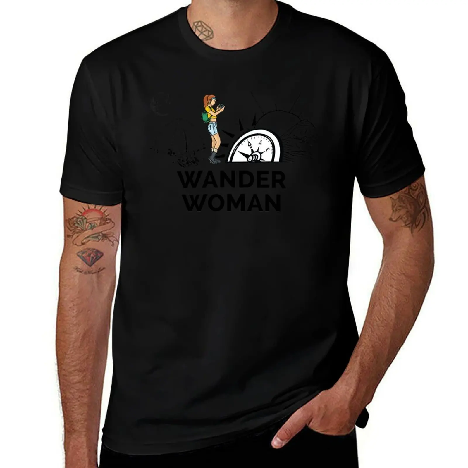 Фото Футболка Wander Woman, простая футболка для работы №1