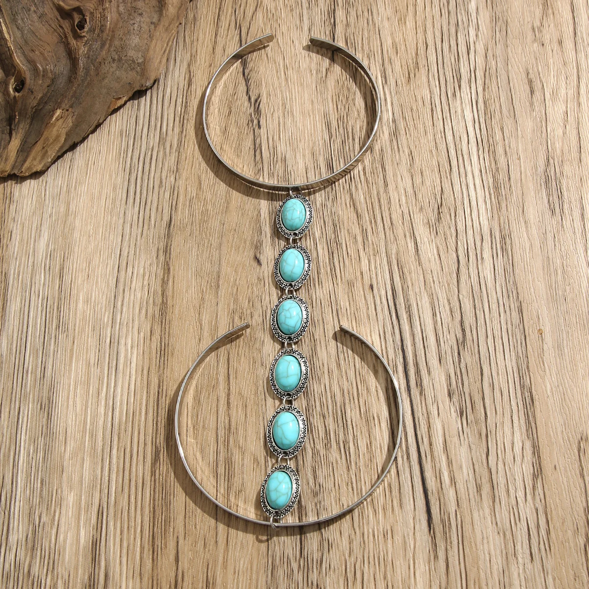 Женский богемный Браслет KMVEXO бирюзовый браслет на руку с открытым верхом