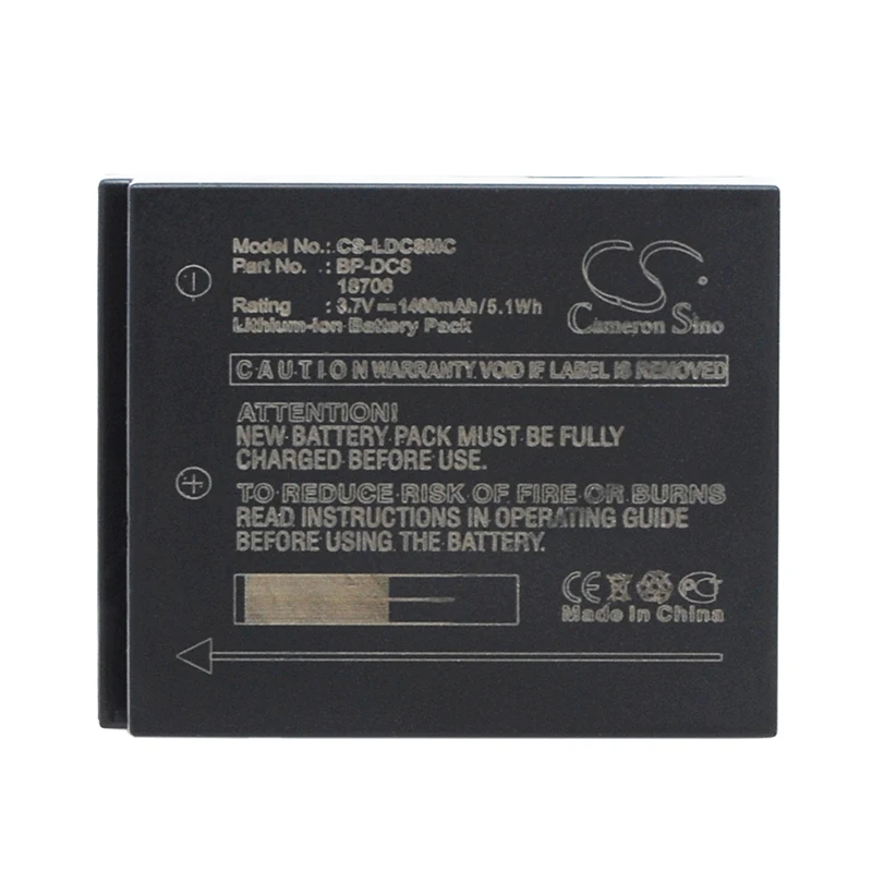 

1400mAh Leica BP-DC8 18706 Аккумулятор для Leica X1