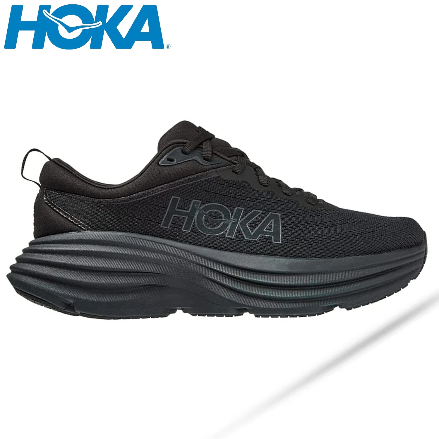 HOKA Bondi 8 Sneakers Open Mesh Slip Resistant Women Sneakers Outdoor Treadmill Running Shock Absorbing Sports Shoes for Men