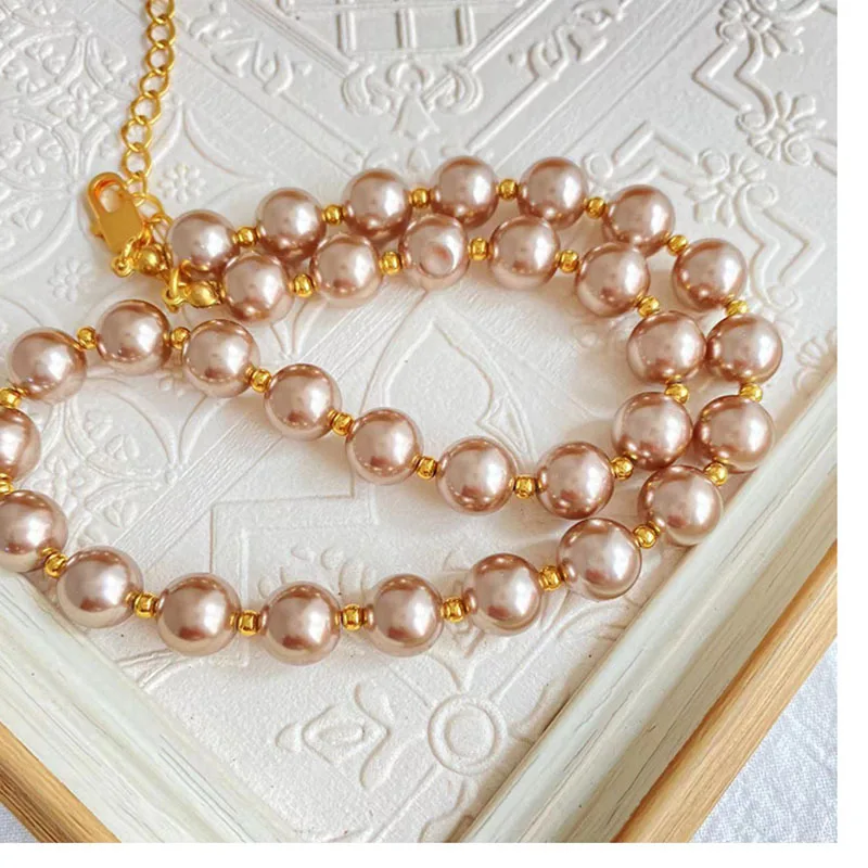 

Retro High-Grade Purple Glaze Pearl Necklace