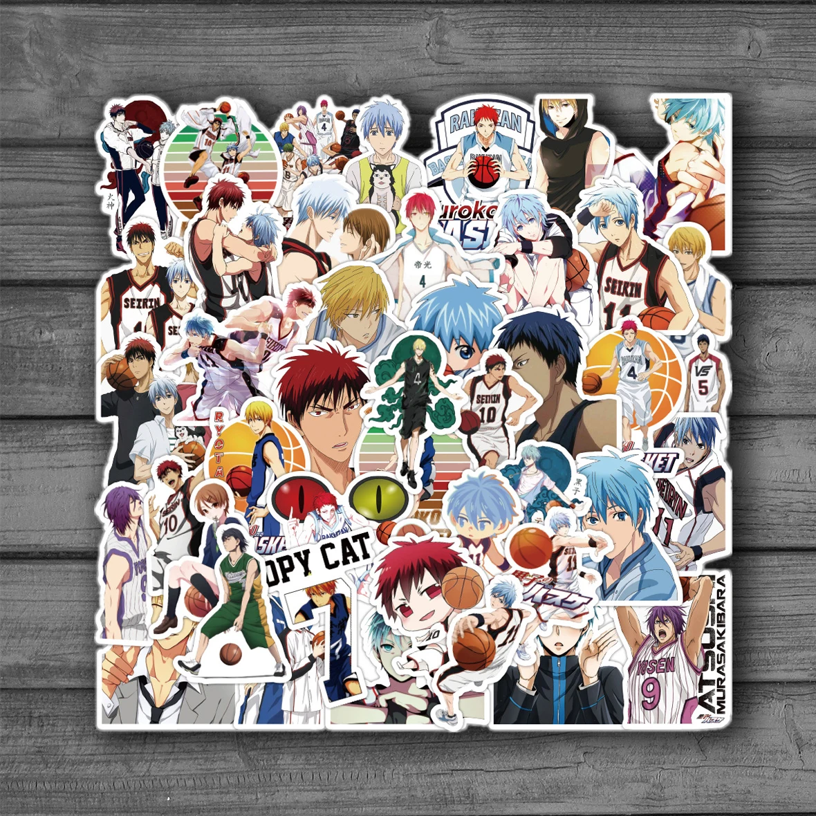 

10/50 New Kuroko Basketball Graffiti Stickers Waterproof Removable Notebook Skateboard Luggage Motorcycle Stickers
